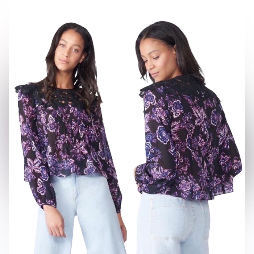 Veronica Beard ‘Clem’ Wonens Silk Blouse - Size 0